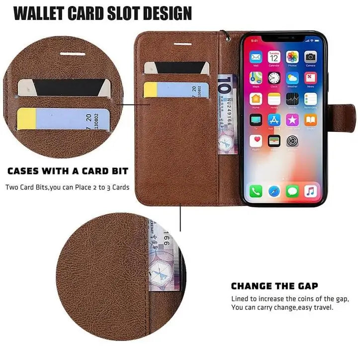 RFID Blocking Wallet Case for iPhone - Credit Card Protection Phone Case