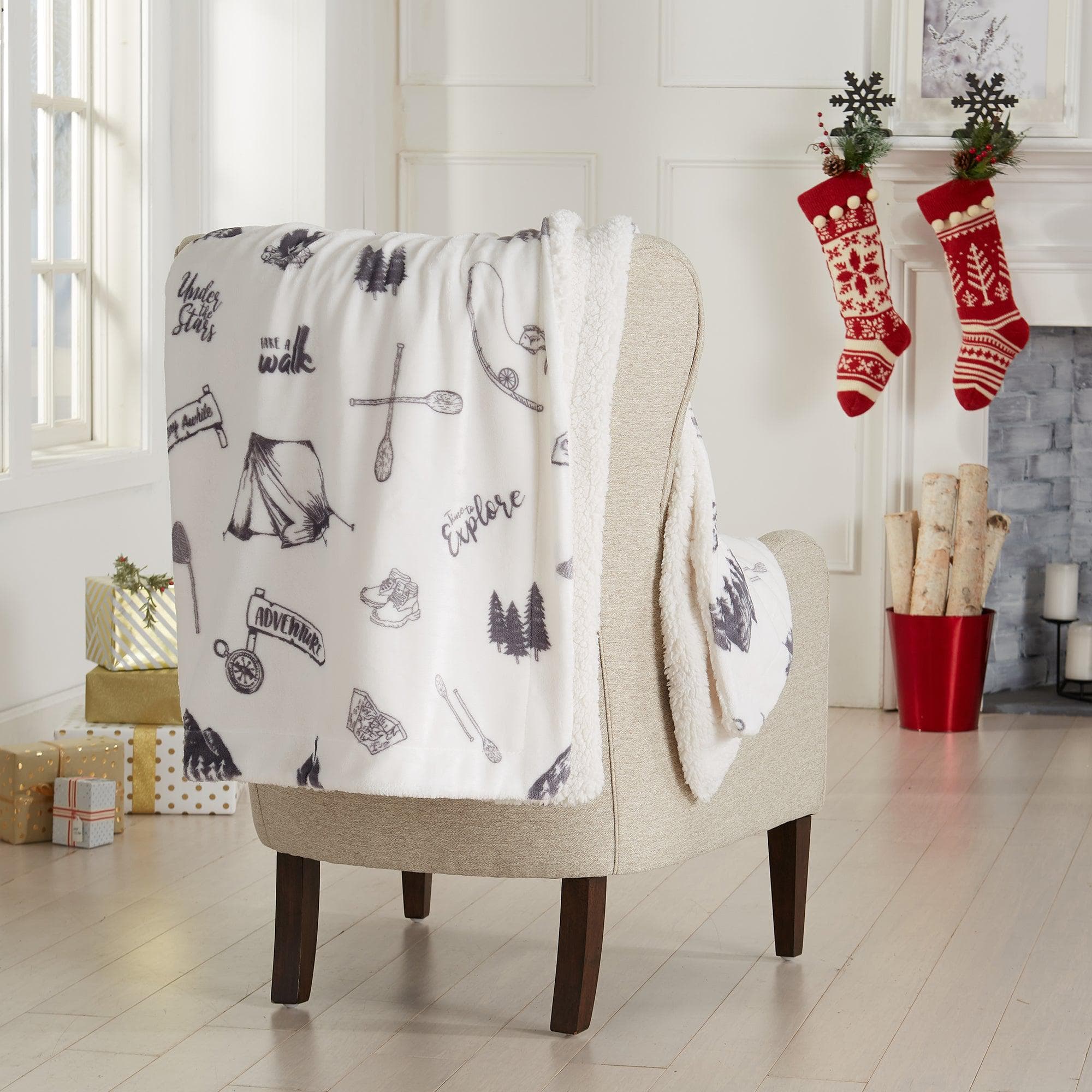 Sherpa Throw Blanket - Hudson Collection
