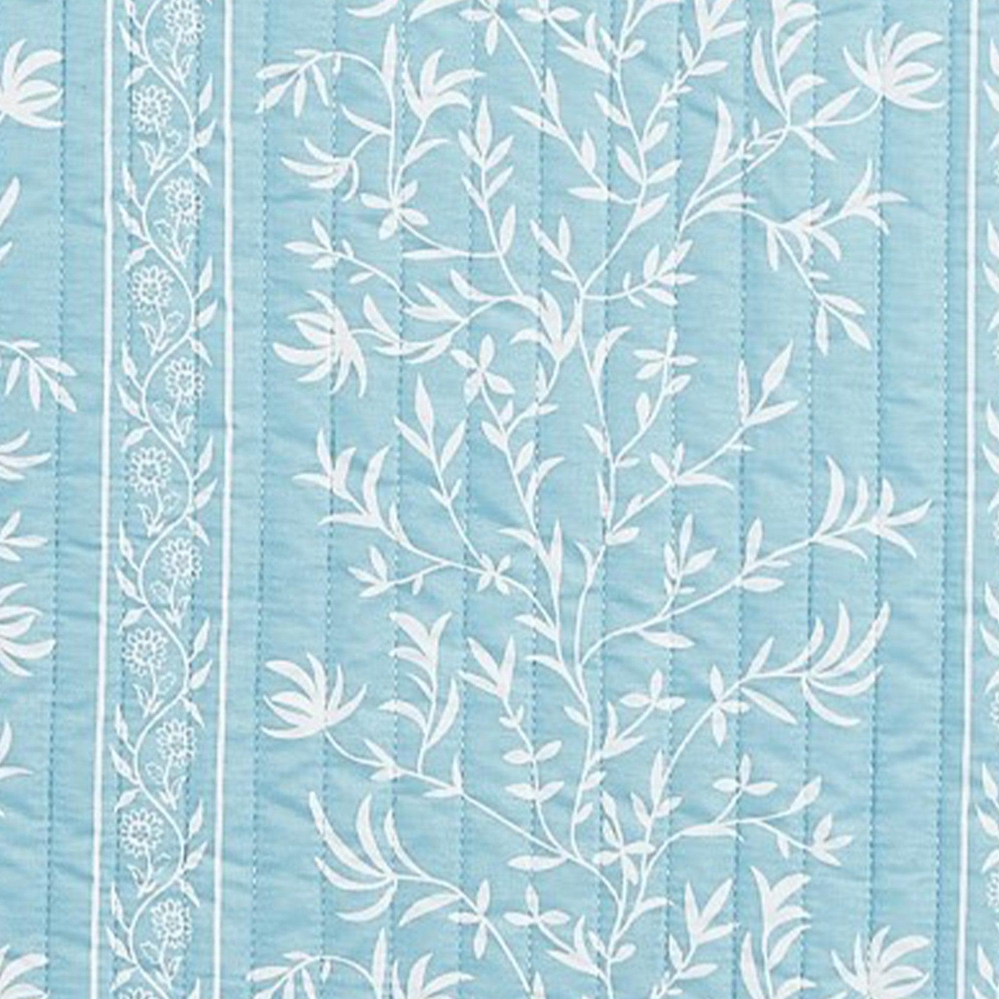 Blue Floral Quilt Set - Senna Collection