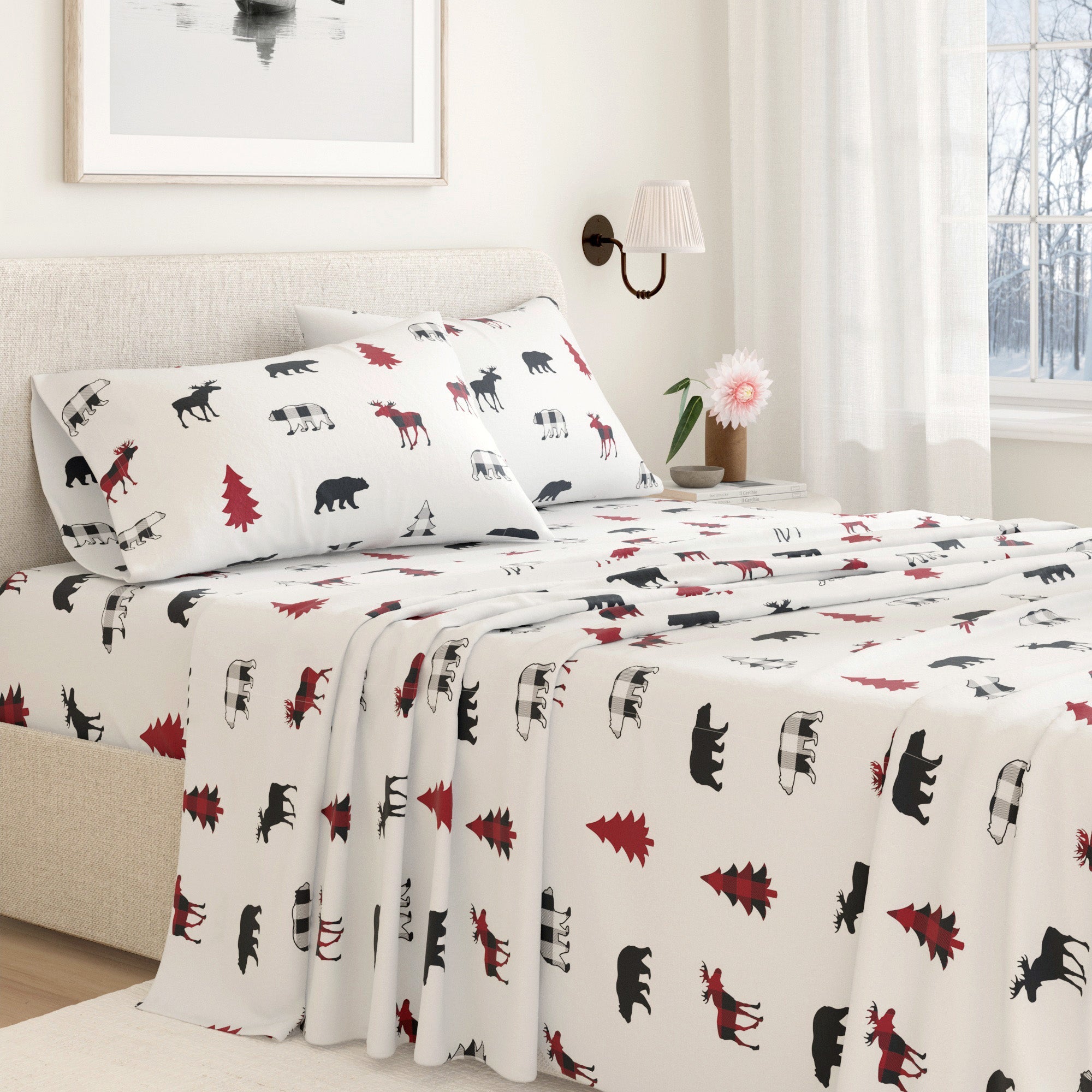 100% Turkish Cotton Flannel Sheet Sets - Boulder Collection