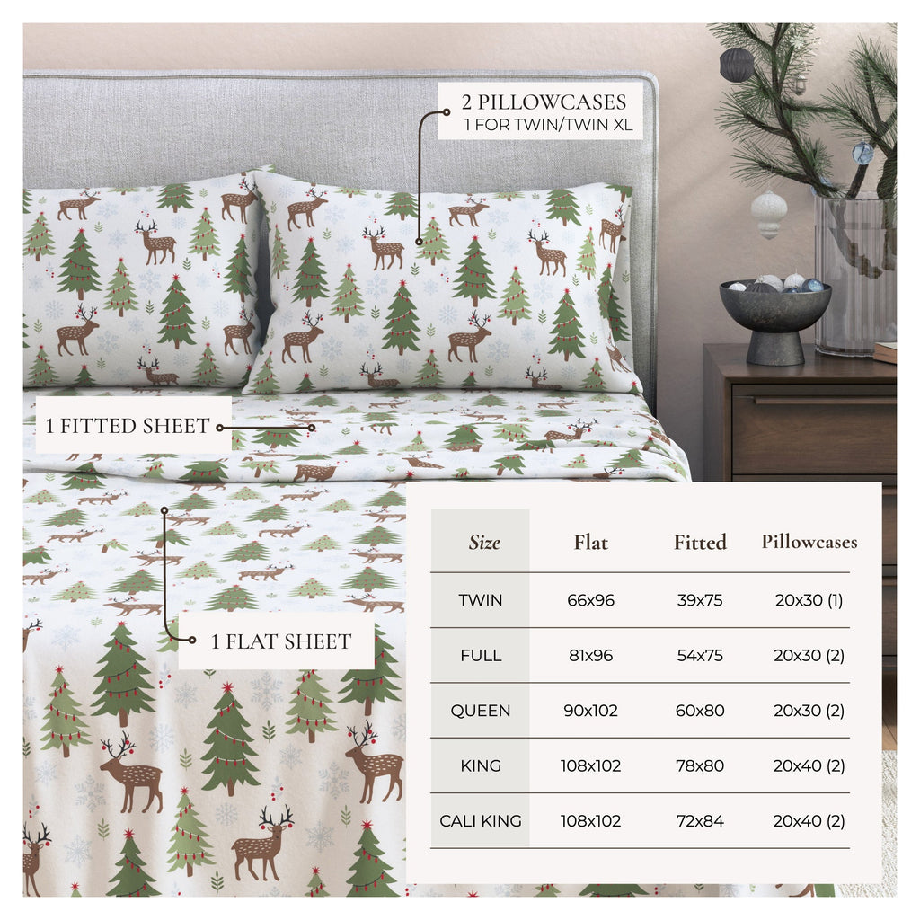 100% Turkish Cotton Flannel Sheet Sets - Boulder Collection